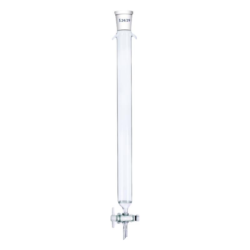 层析柱 具砂芯玻璃离子交换过滤柱 标口硅胶四氟活塞色谱柱可定制