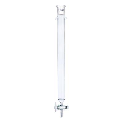 玻璃层析柱四氟活塞带磨口砂芯