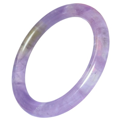 天然紫黄晶手镯招财1镯1图配证书