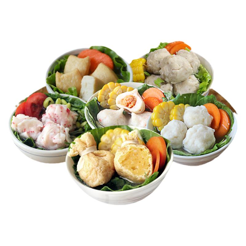 锦和甲六珍套餐墨鱼丸火锅手工