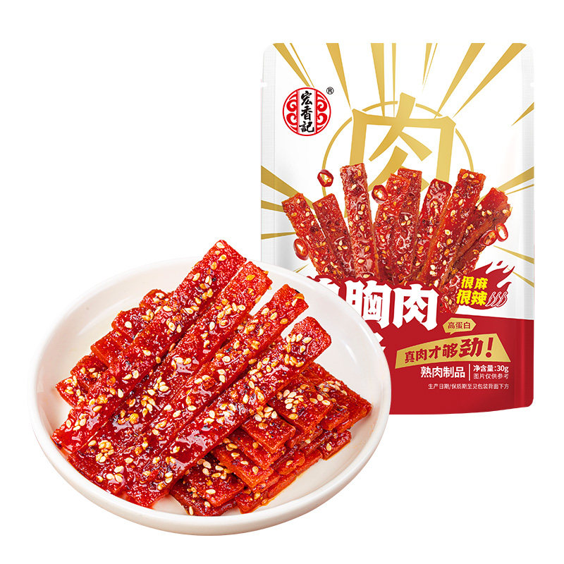 宏香记鸡胸肉辣条30g袋装