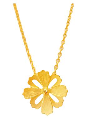 18K金花韵格桑花项链小香风