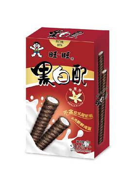 旺旺夹心蛋卷黑白配饼干