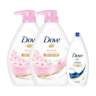 多芬樱花甜香沐浴套装2190g家庭装