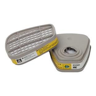 3M6002滤毒盒防毒面具过滤盒防护酸性气体滤盒6200防毒面具配件