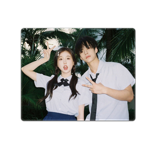 双轨鼠标垫姜暮靳朝虞书欣何与明星周边小号尺寸锁边防水书桌垫