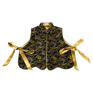 女童新中式套装春季2026新款女宝宝中式马甲丝绒裙儿童亲子装春装