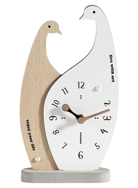 高级感创意摆台式时钟装饰摆件