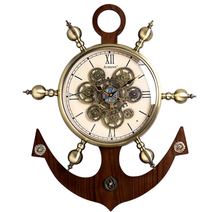 欧式复古挂钟客厅家用2026新款轻奢高级感创意大气齿轮时钟表挂墙