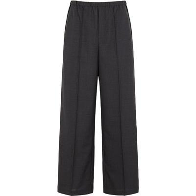 LESS春休闲简约宽松松紧通勤风舒适有型直筒长裤2O3E10150