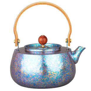 纯钛烧水壶提梁壶家用电陶炉新款高颜值素雅茶壶元宝壶养生壶精致