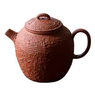 觅白纯手作朱泥小品壶粉浆紫砂拙朴器泡茶执把工夫器具养复古拉胚