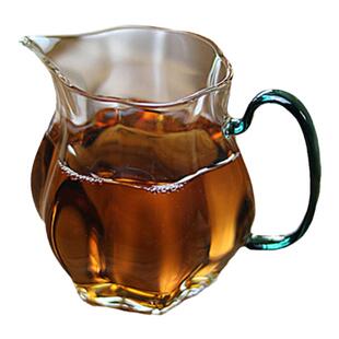 创意花朵公道杯 耐热玻璃茶海漂亮女士小号220ml分茶器功夫茶匀杯