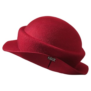 布塔秋冬季优雅羊毛礼帽女赫本英伦风时尚百搭复古小礼帽PT1335