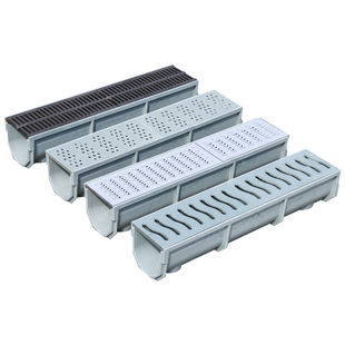 水沟树脂成品排水沟u型槽厨房地沟槽下水道盖板庭院花园排水槽u形