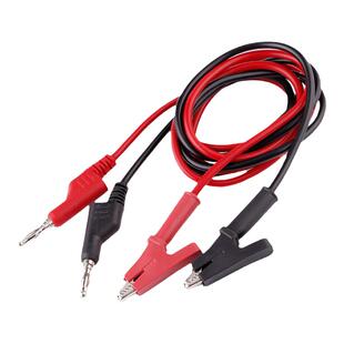 鹿仙子鳄鱼夹子转香蕉头输出电力测试线插头万用表测试线转接导线