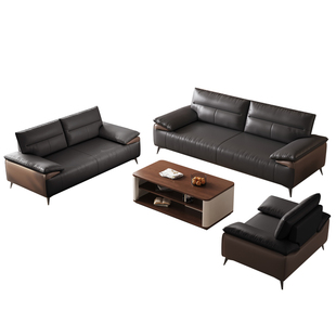 办公沙发商务简约现代轻奢会客接待洽谈会议贵宾休息区三人位组合