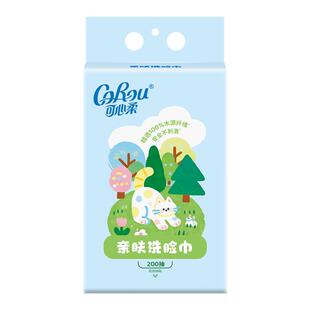 可心柔挂式洗脸巾一次性干湿两用加厚绵柔巾180抽/200抽多规格