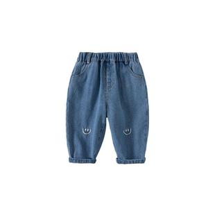 宝宝牛仔裤男童裤子冬季女童长裤小男孩童装裤子儿童冬装百搭下装