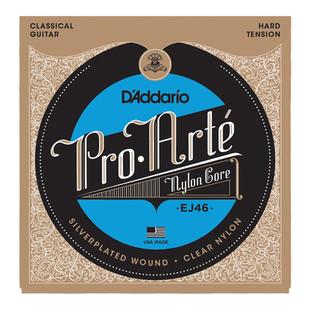 吉他平方D'Addario 达达里奥古典吉他琴弦标准张力EJ45高张力EJ46