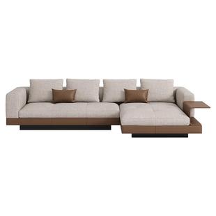 保罗约翰康纳利棉麻布艺沙发意式现代高端简约别墅客厅转角大沙发