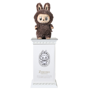 zimomo展示盒柜台labubu大首领天使公仔保护防尘罩罗马柱泡泡玛特