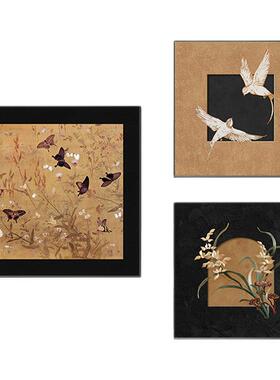 中古风餐厅装饰画2025新款组合画