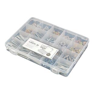 日式加厚零件收纳盒五金工具螺丝钉钓鱼配件电子元件分格整理储物