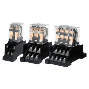 小型继电器HH62P8脚63P11脚64P14脚AC220V通用规格JQX-13LY2LY3LY