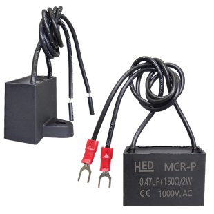 RC阻容电子灭弧器0.47UF 150R 2W 1000V火花消除器抗干扰浪涌抑制