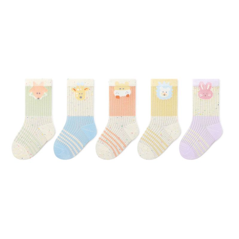 宝宝袜子婴儿夏季薄款儿童薄袜无骨松口网眼袜透气可爱卡通A类0-3