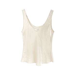 JKJS【晓山青】醋酸吊带背心女内搭2026新款新中式高级感无袖上衣