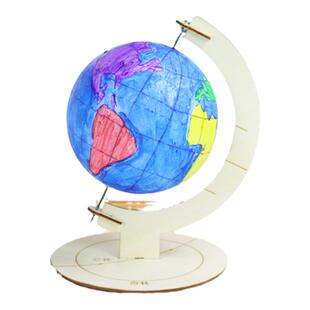 自制地球仪手工制作泡沫球diy材料包小号初中生初一地理空白专用模型儿童8厘米12cm小型中学生半成品教材同款