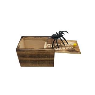 愚人节 整蛊小玩具抖音同款恶搞整人吓一跳木盒蜘蛛盒子吓人礼物