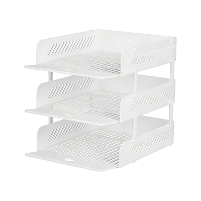 韩国进口三层文件架书资料置物架