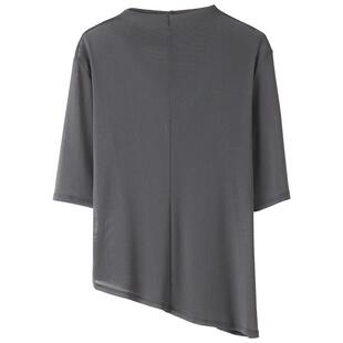 华丽独秀现代舞练功服文艺中袖上衣修身显瘦设计感形体演出舞蹈服