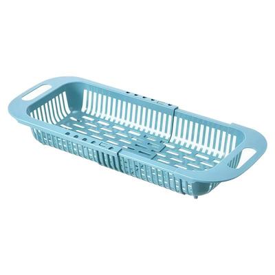 可伸缩沥水篮洗菜盆水槽置物架