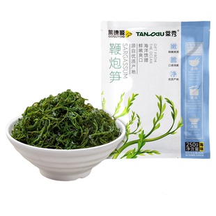 棠秀鞭炮笋新鲜盐渍马尾藻鞭竹笋长寿菜火锅食材配菜凉菜炮仗笋