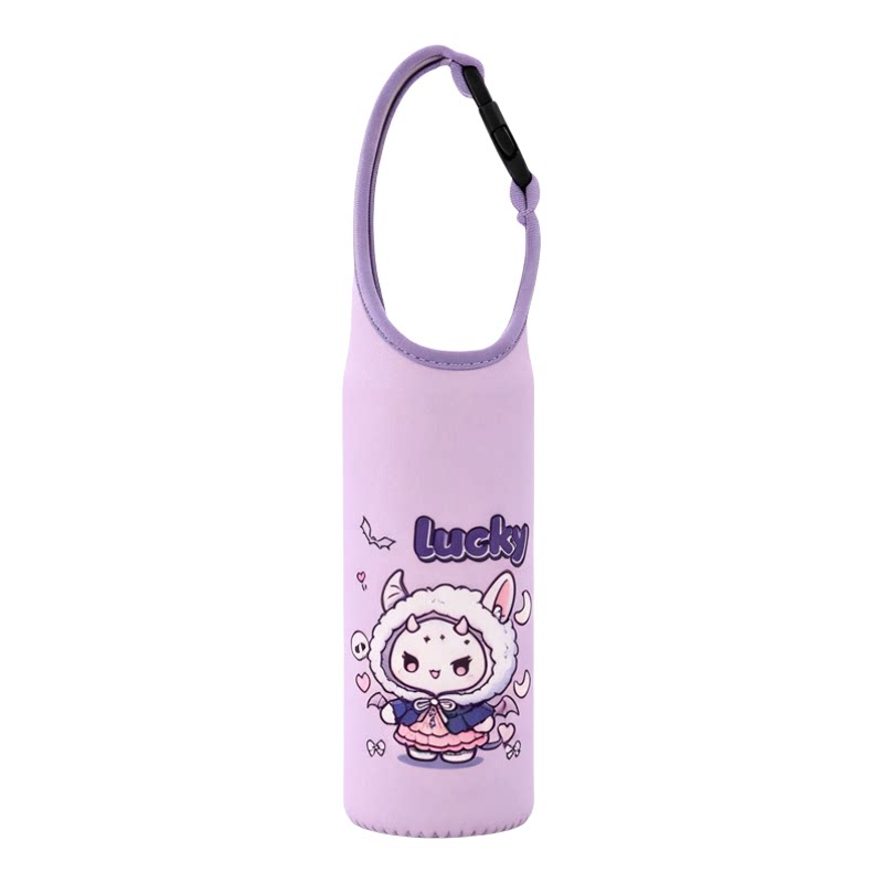 斜跨保温杯套便携长背带保护套通用儿童学生防摔水杯袋 350-500ml