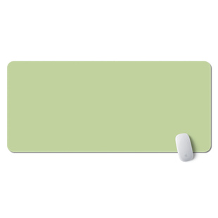 清新护眼绿色鼠标垫超大纯色防水皮革垫简约办公家用儿童写字桌垫