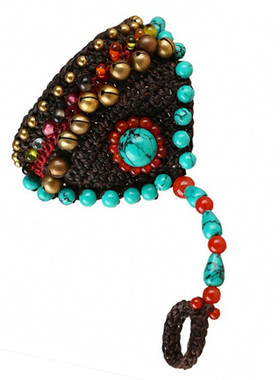 云南民族风绿松石手链