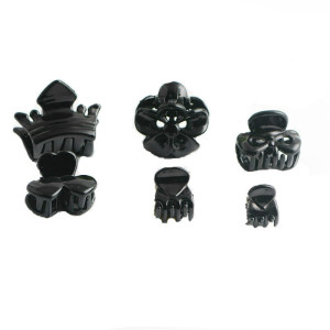 简约基础小发抓儿童成人黑色树脂小抓夹子小号刘海夹迷你顶夹饰品