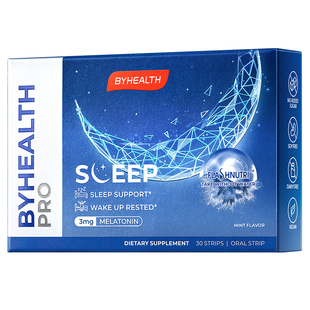 BYHEALTH汤臣倍健闪睡片gaba褪黑素睡眠片退黑素闪释片sleepwell
