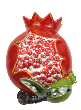 陶瓷风水吉祥物水培花插客厅石榴