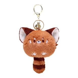 YUYI小熊猫阔耳狐团子尾巴BB叫可爱玩偶零钱包耳机包包挂件钥匙扣