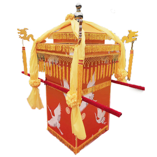 白事花轿天堂花轿殡葬轿子抬骨灰盒轿折叠抬照片轿厂家直销抬遗相