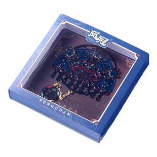 故宫文创有凤来仪凤冠金属光影透光书签古典中国风博物馆清华北京大学学生定制纪念品送老师高档精致礼盒装