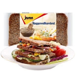 【进口】德国捷森全麦黑麦面包500g1袋休闲零食糕点健康酸涩难吃