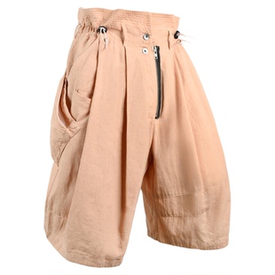 「讶梦」剑道阔腿五分裤诺曼底亚麻薯莨染P12S-SM「侵蚀装备」