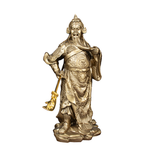 武财神关羽关公关二爷神像关公摆件办公室客厅招财镇宅装饰品